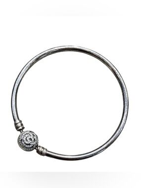 Disney x Pandora Beauty and the Beast Sterling Silver Bangle Bracelet